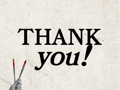 Thank You! 2d animation collage loop texture thank you thank you card