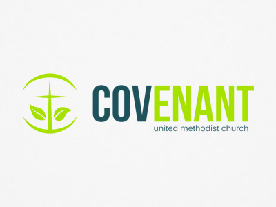 Covenant church circle covenant cross growth leaf logo methodist plant united