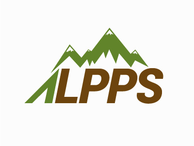 ALPPS alps branding brown grass green ground identity landscape logo maintenance mountains nature