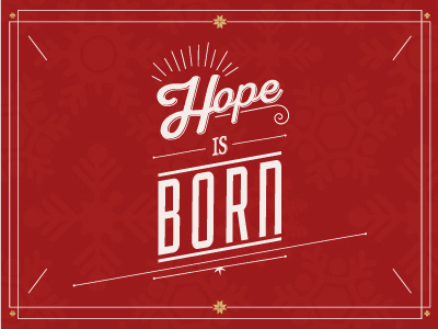 Hope Is Born birth born christmas hope jesus series sermon snow typography