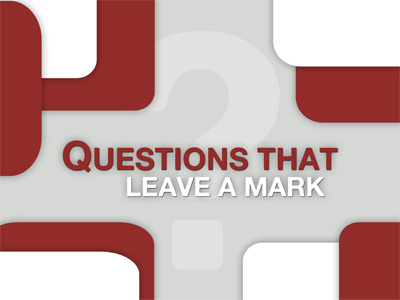 Questions That Leave A Mark answer ask church gray leave mark punctuation question question mark red round search series square white