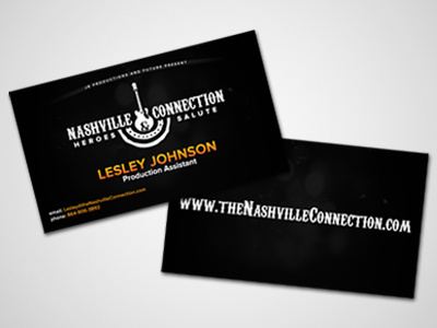 Nashville Connection Business Card business card card connection contact information nashville print