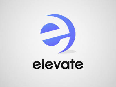 Elevate arrow blue branding elevate elevation identity logo