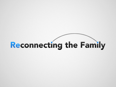 Reconnecting The Family branding family identity logo people reconnect reconnecting relationship
