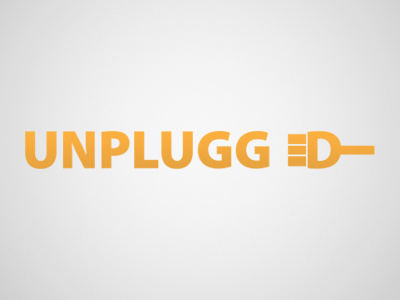 Unplugged instrument logo music plug unplugged