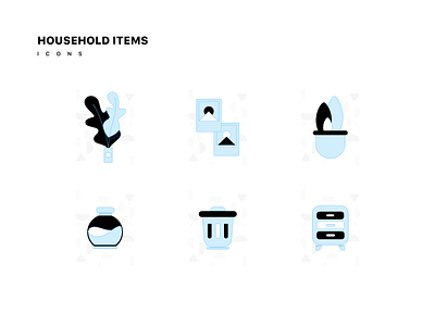 Household items icon ui