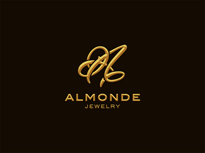 Almonde Jewelry almonde beautiful creative creativeninja dribbble illustrator jewelry letter logo photoshop simple typography