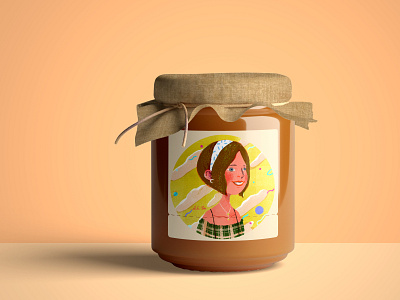 jam girl art artwork branding character design editorial illustration fruit illustration jam product design summer taiwan