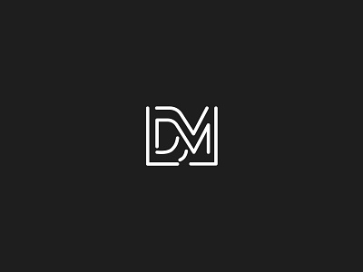 DM-logo design design letter logo