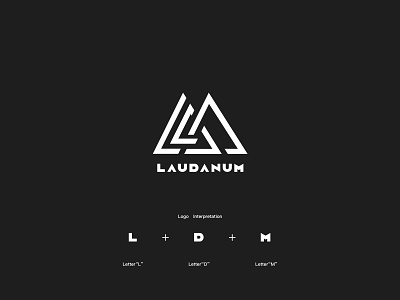 Laudanum logo design design letter logo