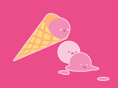 ice cream cream ice pink