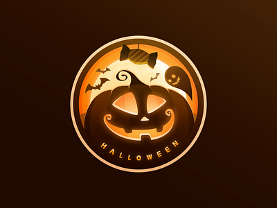 Happy Halloween art bat design festival ghost halloween icon illustration logo medal pumpkin ui