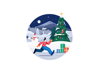 Merry Christmas 2019 design drawing festival icon illustration logo medal merrychristmas run ui vector