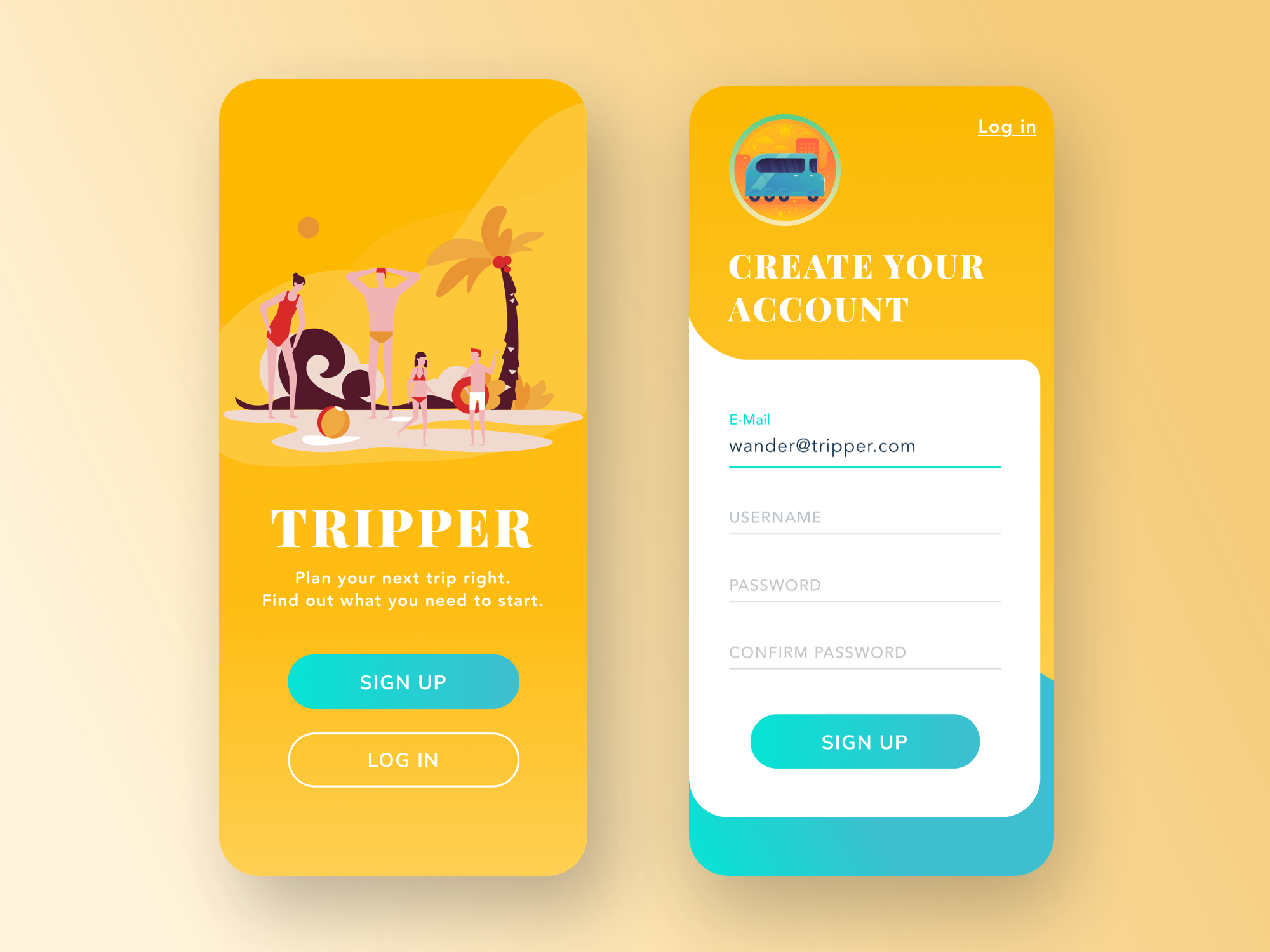 trip-app-mobile-sign-up-by-martha-costa-on-dribbble