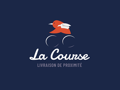 La Course identity, bike messenger company