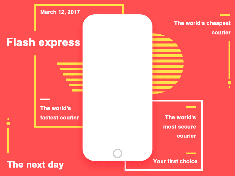 The world's best courier company - flash express ae app ps ui