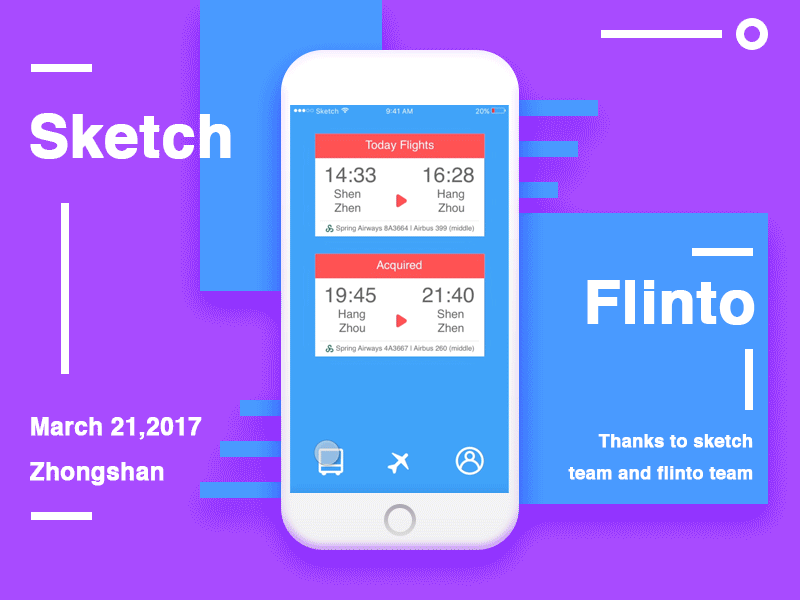 New tools to fit flinto sketch