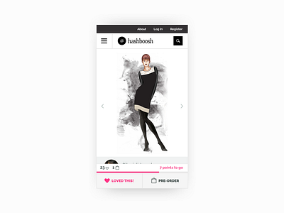 Voting for design challenge entries buy challenge competition contest fashion love mobile order ui ux vote website