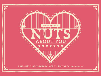 More Hummus Valentines hummus nuts about you pink valentine