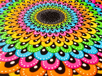 Colorful Pattern WIP by Luna Portnoi colors illustration pattern rainbow texture