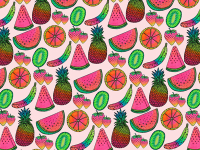 Working on some patterns colors fruit illustration pattern rainbow texture