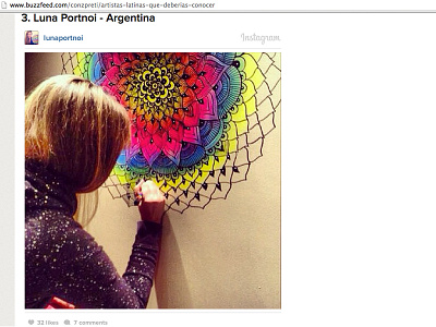 8 Latin Artists you should follow. argentina art colors drawing fan illustration instagram luna pattern texture