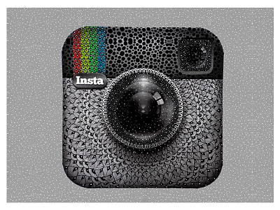 Instagram logo by Luna argentina art colors drawing fan illustration instagram logo luna pattern texture