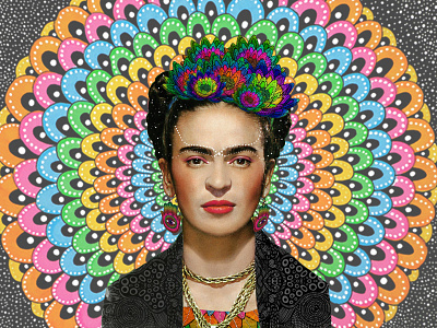 Frida Kahlo by Luna Portnoi / Happy October!