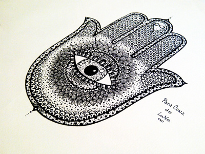 Hamsa Tattoo Design design detail pattern tatto texture