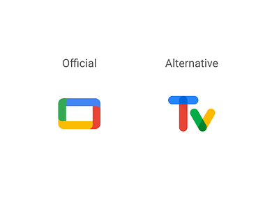 Alternative Google TV Logo chrome chromecast google google design googletv logo logodesign material materialdesign tv tvapp