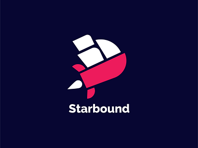 StarBound Logo journey rocket rocket ship ship space travel voyage