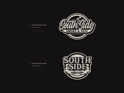 South Side ( Smoke and Vape ) branding design display font graphic design hand lettering illustration lett lettering logo logo type monogram