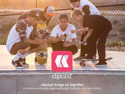 Clipcast action sports app brand software video