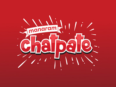 Chatpate branding chatpate fonts logo red vector
