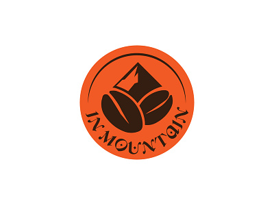 In Mountain branding cafe logo design logo mountain logo vector