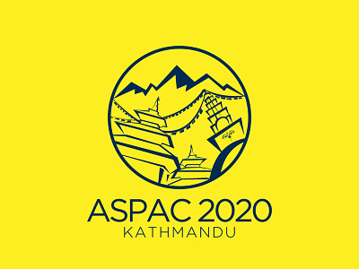 Aspac2020 illustration kathmandu logo