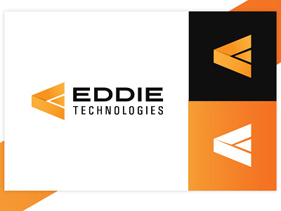 Eddie Tech branding design fonts icon logo vector