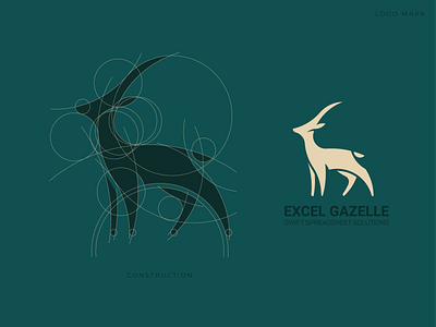 Deer logo amazing animal circle grid creative custom deer design elegant eye catching flat golden ratio illustration logo minimal modern outstanding process professional simple unique