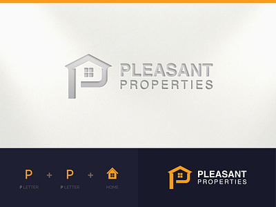 PP Home Logo amazing clean creative custom design elegant famous flat home house illustration logo minimal modern negativespace outstanding popular professional real estate