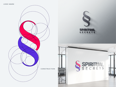 SS Logo amazing colorful creative custom design flat golden ratio grid illustration logo minimal minimalistic modern outstanding portfolio presentation process professional spiritual ss