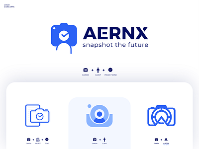 Aernx Logo amazing app best camera client concept creative custom design illustration logo managment minimal modern outstanding popular professional project trending