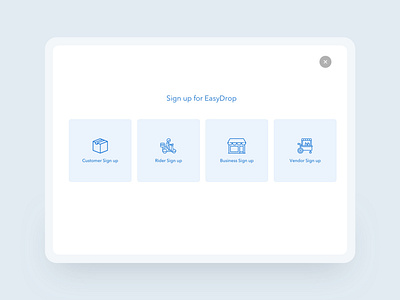 EasyDrop - Sign up