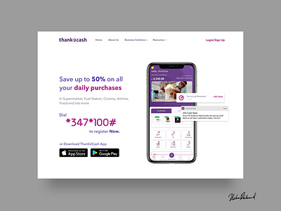 ThankUCash WEB UI by Uche Richmond