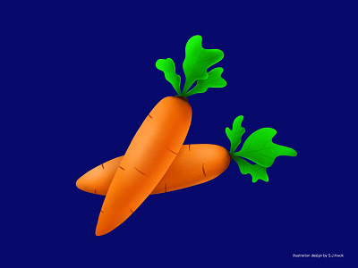 day 6... 🥕 carrot illustration design vegetables