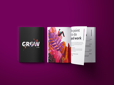 Designer growth book graphic design illustrations