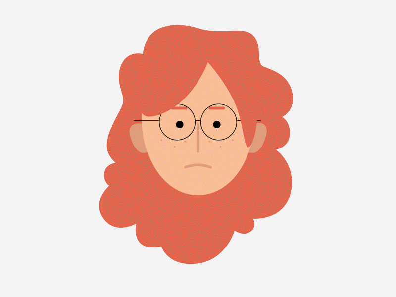 "ginger head / female" aftereffects animation animation 2d flatdesign illustration