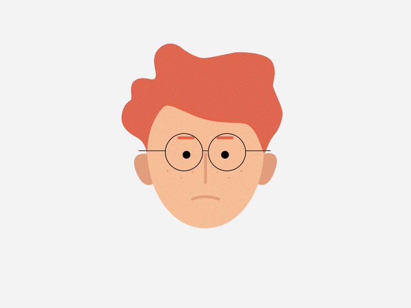 "ginger head / male" aftereffects animation animation 2d flatdesign illustration