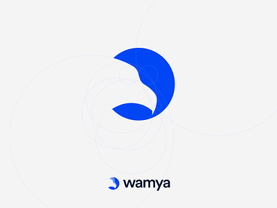 Wamya: Hawk golden ratio logo blue courrier delivery golden eagle co golden ratio hawk logo shape builder simple transportation