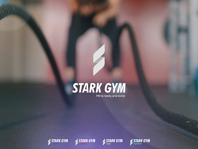 Stark Gym Logo branding combat cross fit crossfit flexible gym gym logo logo mma nutrition rope sports sports app workout yoga