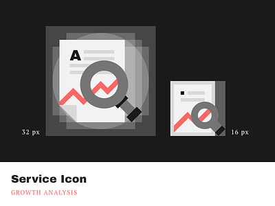 Service Icons - Growth Analysis agrowth cleandesign iconography icons minimalistic pixelperfect product service simple